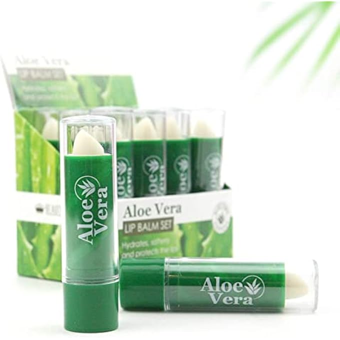 ALOE VERA 72 X LIP BALM ALOE VERA FULL SIZE 6 BOXES X 12 BALMS UNISEX LIP CARE WHOLESALE - Image 2
